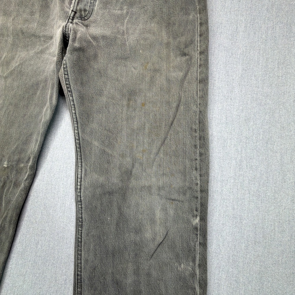Vintage Levi's Black 501 Jeans Men's 35x34 (Fits 33x33) Made In USA Distressed - Picture 9 of 16